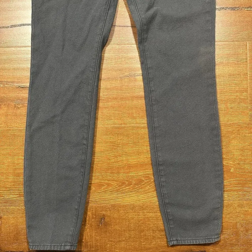 American Giant Jeans Mens 27x29 Gray Roughneck Canvas Skinny Fit Made In USA